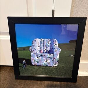 Pink Floyd Art Print with Colorful Armchair